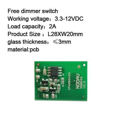 Mirror Light Touch Sensor Switch PCBA SMT DC 5V 12V Dimmer Switch PCBA