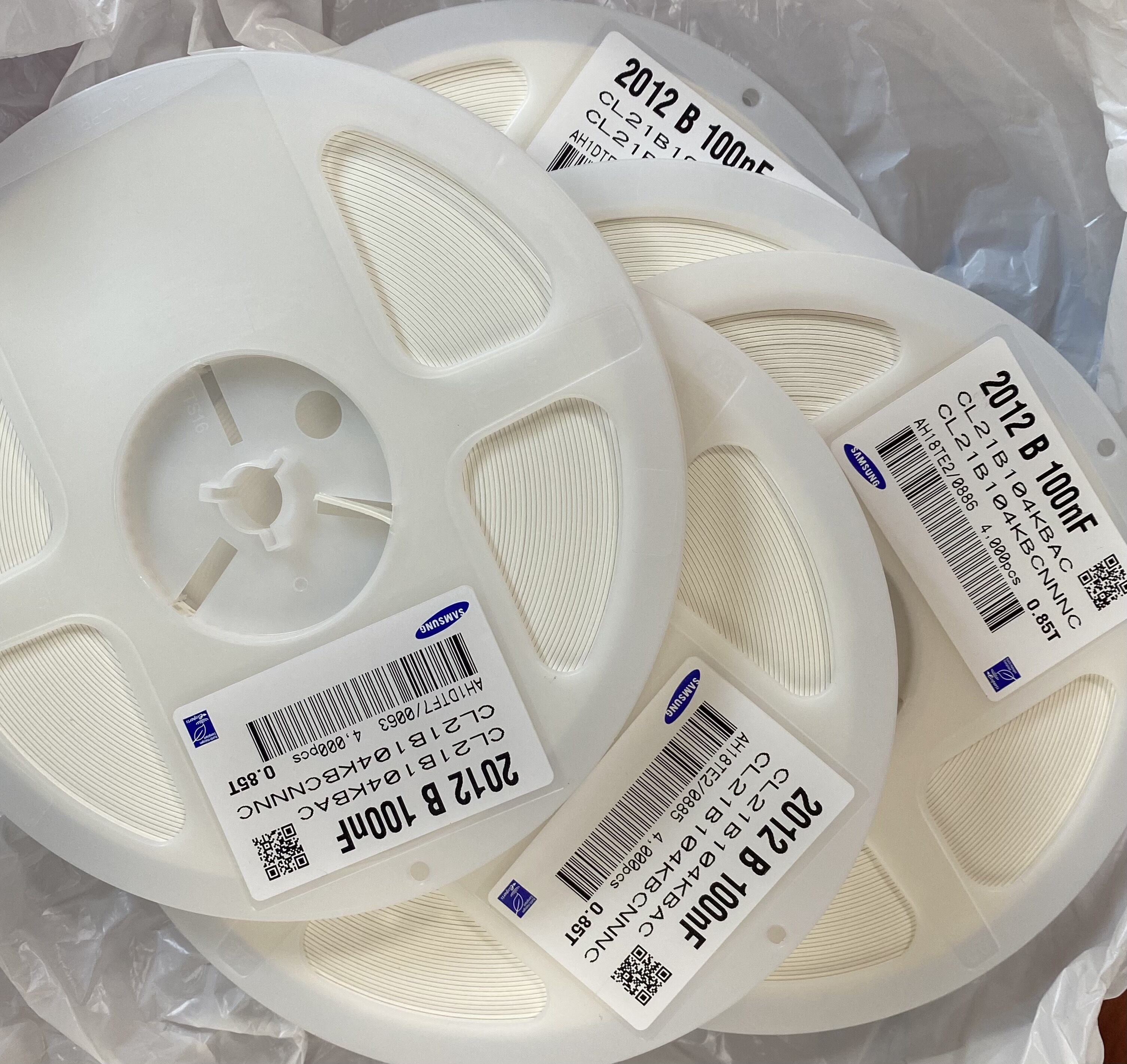 CL21B104KBCNNND 0805 세라믹 커패시터 0.1uF 50V 100NF CL21B104KBCNNNC